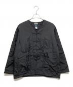 POST O'ALLSポストオーバーオールズ）の古着「crinkle taffeta w/Thinsulate」｜ブラック