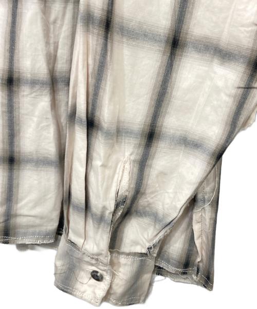 LQUARTET（エルカルテット）LQUARTET (エルカルテット) ステッチシャツ グレー サイズ:Lの古着・服飾アイテム