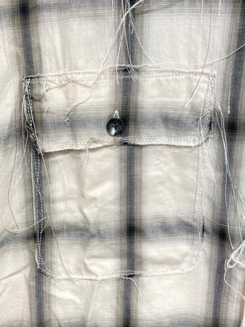 LQUARTET（エルカルテット）LQUARTET (エルカルテット) ステッチシャツ グレー サイズ:Lの古着・服飾アイテム