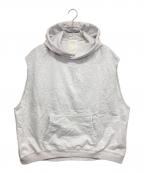 MARKAWAREマーカウェア）の古着「NO-SLEEVE HUGE PARKA /ノースリーブヒュージパーカー」｜グレー