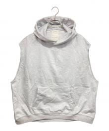 MARKAWARE（マーカウェア）の古着「NO-SLEEVE HUGE PARKA /ノースリーブヒュージパーカー」｜グレー