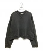 entire studiosエンタイアスタジオ）の古着「BOX CREWスウェットシャツ」｜WASHED-BLACK