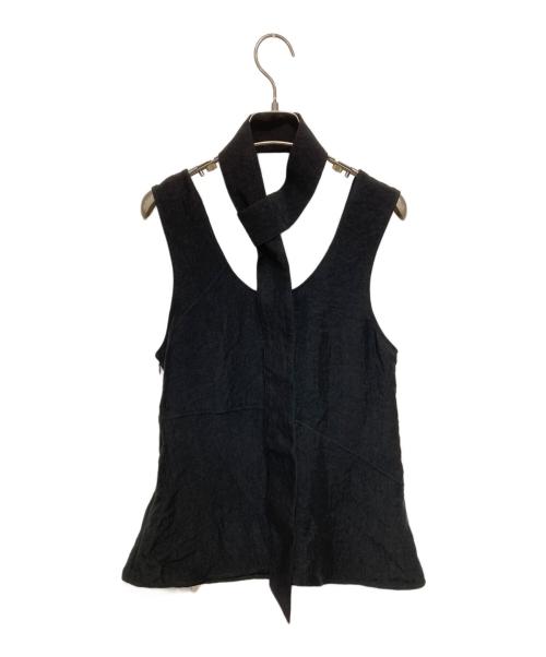 PRANK PROJECT（プランクプロジェクト）PRANK PROJECT (プランクプロジェクト) Scarf Satin Tank/スカーフサテンタンク ブラック サイズ:FREEの古着・服飾アイテム