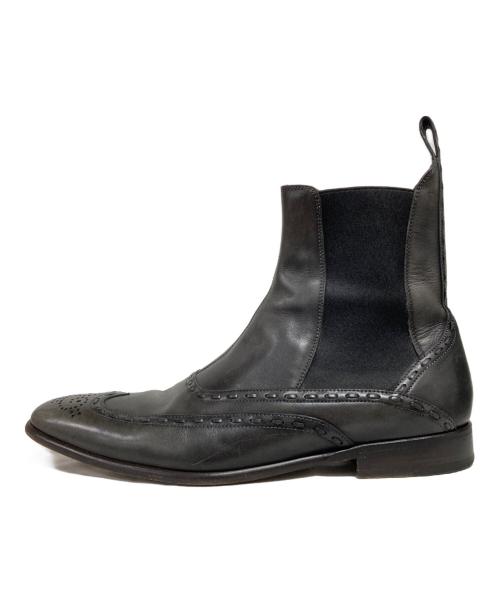 DOLCE & GABBANA（ドルチェ＆ガッバーナ）DOLCE & GABBANA (ドルチェ＆ガッバーナ) メダリオンサイドゴアブーツ グレー サイズ:7 1/2の古着・服飾アイテム