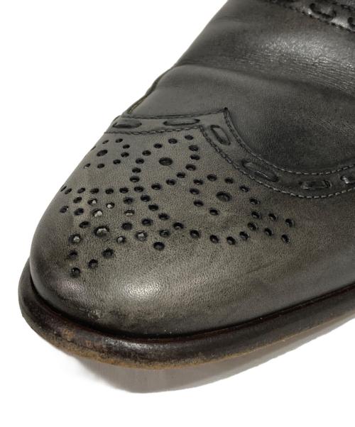 DOLCE & GABBANA（ドルチェ＆ガッバーナ）DOLCE & GABBANA (ドルチェ＆ガッバーナ) メダリオンサイドゴアブーツ グレー サイズ:7 1/2の古着・服飾アイテム