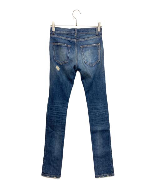 Saint Laurent Paris（サンローランパリ）Saint Laurent Paris (サンローランパリ) ダメージスキニーデニム インディゴ サイズ:26の古着・服飾アイテム