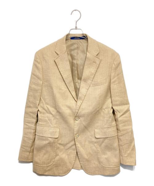 POLO RALPH LAUREN（ポロ・ラルフローレン）POLO RALPH LAUREN (ポロ・ラルフローレン) リネンブレンド2Bテーラードジャケット ベージュ サイズ:Mの古着・服飾アイテム