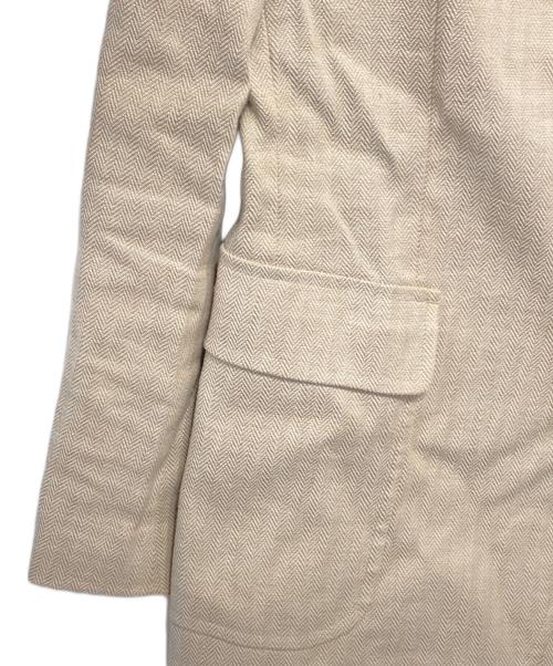 POLO RALPH LAUREN（ポロ・ラルフローレン）POLO RALPH LAUREN (ポロ・ラルフローレン) リネンブレンド2Bテーラードジャケット ベージュ サイズ:Mの古着・服飾アイテム