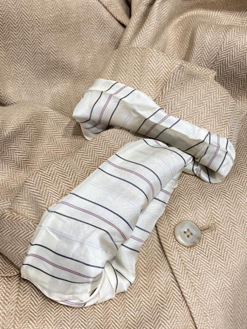 POLO RALPH LAUREN（ポロ・ラルフローレン）POLO RALPH LAUREN (ポロ・ラルフローレン) リネンブレンド2Bテーラードジャケット ベージュ サイズ:Mの古着・服飾アイテム