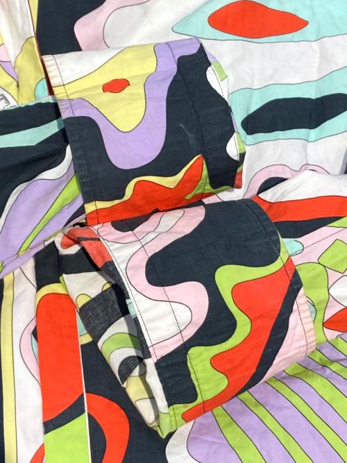 Emilio Pucci（エミリオ プッチ）Emilio Pucci (エミリオ プッチ) ロングスリーブシャツ マルチカラー サイズ:Mの古着・服飾アイテム