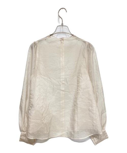 anuans（アニュアンス）anuans (アニュアンス) ソフトオーガンジーブラウス アイボリー サイズ:Fの古着・服飾アイテム