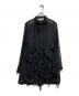 COMME des GARCONS COMME des GARCONS（コムデギャルソン コムデギャルソン）の古着「フリルロングスリーブシアーシャツ」｜ブラック