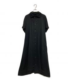 Y's（ワイズ）の古着「ショートスリーブワンピース」｜ブラック