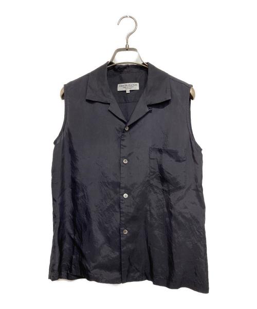 COMME des GARCONS（コムデギャルソン）COMME des GARCONS (コムデギャルソン) rode de chambre (ローブ・ド・シャンブル) キュプラノースリーブシャツ ブラック サイズ:Sの古着・服飾アイテム