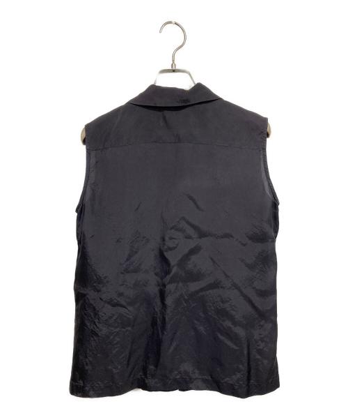 COMME des GARCONS（コムデギャルソン）COMME des GARCONS (コムデギャルソン) rode de chambre (ローブ・ド・シャンブル) キュプラノースリーブシャツ ブラック サイズ:Sの古着・服飾アイテム