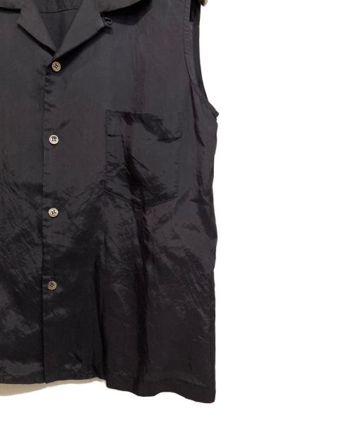 COMME des GARCONS（コムデギャルソン）COMME des GARCONS (コムデギャルソン) rode de chambre (ローブ・ド・シャンブル) キュプラノースリーブシャツ ブラック サイズ:Sの古着・服飾アイテム