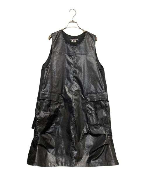 JUNYA WATANABE COMME des GARCONS（(ジュンヤワタナベ コムデギャルソン）JUNYA WATANABE COMME des GARCONS ((ジュンヤワタナベ コムデギャルソン) 光沢サイドコードノースリーブワンピース ブラック サイズ:XSの古着・服飾アイテム