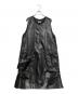 JUNYA WATANABE COMME des GARCONS（(ジュンヤワタナベ コムデギャルソン）の古着「光沢サイドコードノースリーブワンピース」｜ブラック