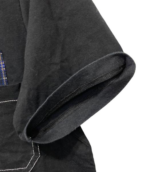 MARNI（マルニ）MARNI (マルニ) チェックポケットTシャツ ブラック サイズ:44の古着・服飾アイテム