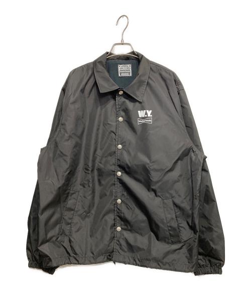 WASTED YOUTH（ウェイステッドユース）WASTED YOUTH (ウェイステッドユース) プリントコーチジャケット ブラック サイズ:Sの古着・服飾アイテム