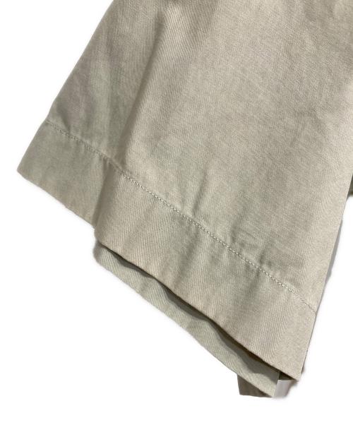 AURALEE（オーラリー）AURALEE (オーラリー) WASHED FINX TWILL HALF SLEEVED BIG SHIRTS グリーン サイズ:3の古着・服飾アイテム