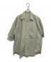 AURALEE（オーラリー）の古着「WASHED FINX TWILL HALF SLEEVED BIG SHIRTS」｜グリーン