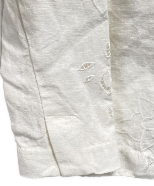 IENA（イエナ）IENA (イエナ) コットンリネン カットワークレース ジャケット ホワイト サイズ:-の古着・服飾アイテム