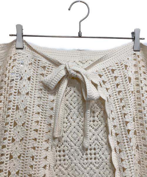 JOURNAL STANDARD relume（ジャーナルスタンダード レリューム）JOURNAL STANDARD relume (ジャーナルスタンダード レリューム) クロシェレースラップスカート アイボリー サイズ:Fの古着・服飾アイテム