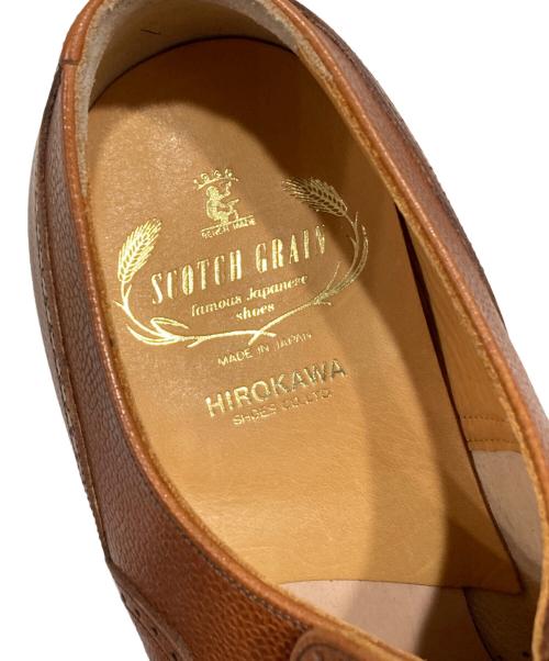 SCOTCH GRAIN（スコッチグレイン）SCOTCH GRAIN (スコッチグレイン) レザースリッポン ベージュ サイズ:26の古着・服飾アイテム