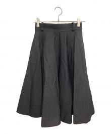 Vivienne Westwood RED LABEL（ヴィヴィアンウエストウッドレッドレーベル）の古着「ウエスト釦ワイドフレアスカート」｜ブラック