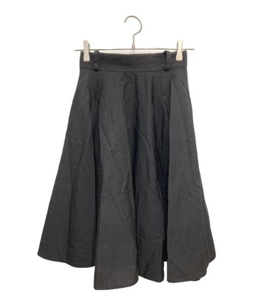 Vivienne Westwood RED LABEL（ヴィヴィアンウエストウッドレッドレーベル）Vivienne Westwood RED LABEL (ヴィヴィアンウエストウッドレッドレーベル) ウエスト釦ワイドフレアスカート ブラック サイズ:40の古着・服飾アイテム