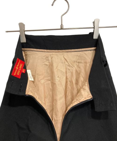 Vivienne Westwood RED LABEL（ヴィヴィアンウエストウッドレッドレーベル）Vivienne Westwood RED LABEL (ヴィヴィアンウエストウッドレッドレーベル) ウエスト釦ワイドフレアスカート ブラック サイズ:40の古着・服飾アイテム