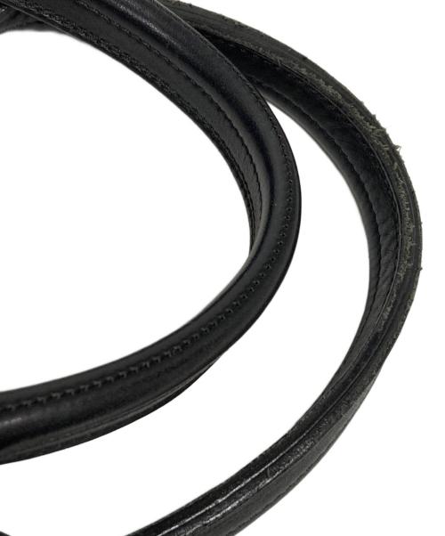 GIANNI VERSACE（ジャンニ・ヴェルサーチ）GIANNI VERSACE (ジャンニ・ヴェルサーチ) レザーコンビハンドバッグ ゴールド×ブラックの古着・服飾アイテム