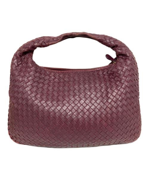 BOTTEGA VENETA（ボッテガベネタ）BOTTEGA VENETA (ボッテガベネタ) イントレチャートホーボーバッグ パープルの古着・服飾アイテム