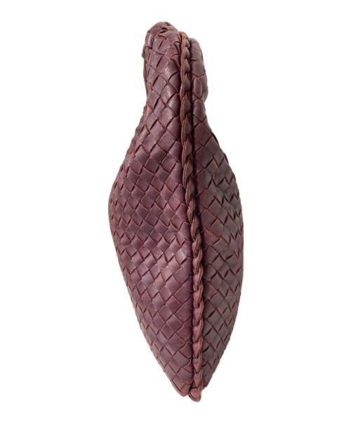 BOTTEGA VENETA（ボッテガベネタ）BOTTEGA VENETA (ボッテガベネタ) イントレチャートホーボーバッグ パープルの古着・服飾アイテム