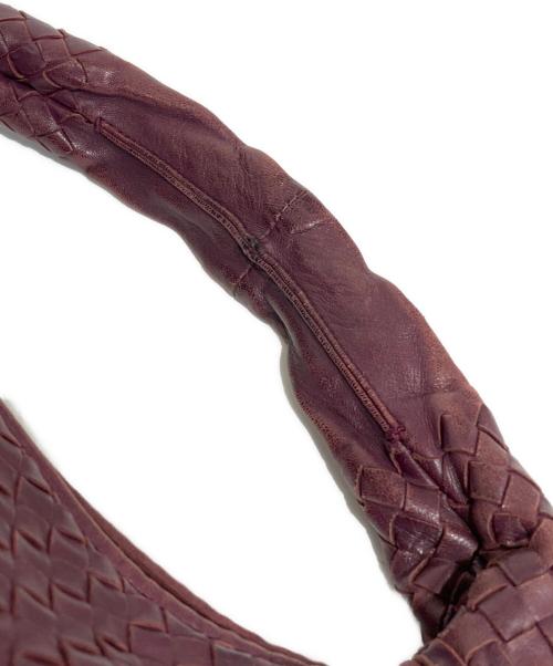 BOTTEGA VENETA（ボッテガベネタ）BOTTEGA VENETA (ボッテガベネタ) イントレチャートホーボーバッグ パープルの古着・服飾アイテム