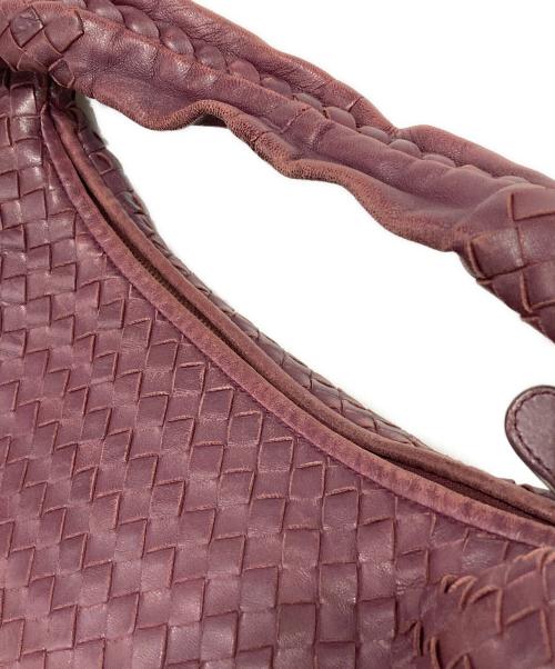 BOTTEGA VENETA（ボッテガベネタ）BOTTEGA VENETA (ボッテガベネタ) イントレチャートホーボーバッグ パープルの古着・服飾アイテム