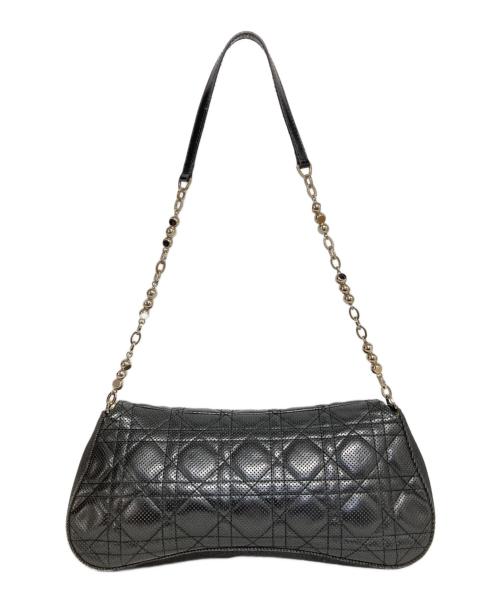 Christian Dior（クリスチャン ディオール）Christian Dior (クリスチャン ディオール) カナージュチェーンショルダーバッグ ブラックの古着・服飾アイテム