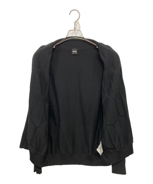 BOSS HUGO BOSS（ボス ヒューゴボス）BOSS HUGO BOSS (ボス ヒューゴボス) ラムレザージップアップジャケット ブラック サイズ:XLの古着・服飾アイテム