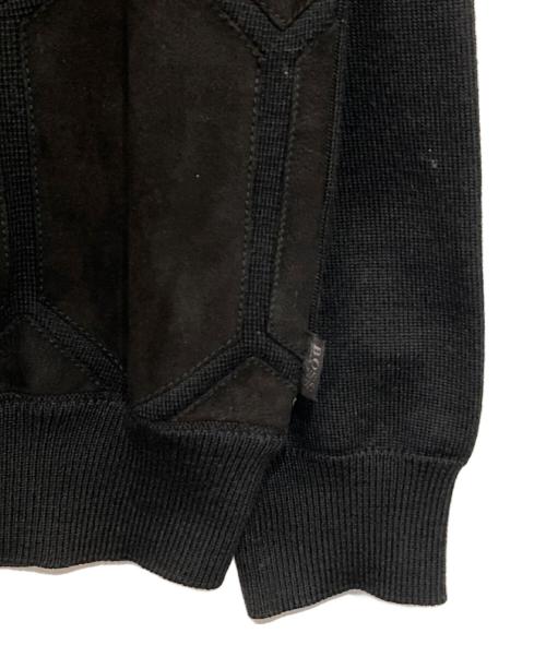 BOSS HUGO BOSS（ボス ヒューゴボス）BOSS HUGO BOSS (ボス ヒューゴボス) ラムレザージップアップジャケット ブラック サイズ:XLの古着・服飾アイテム
