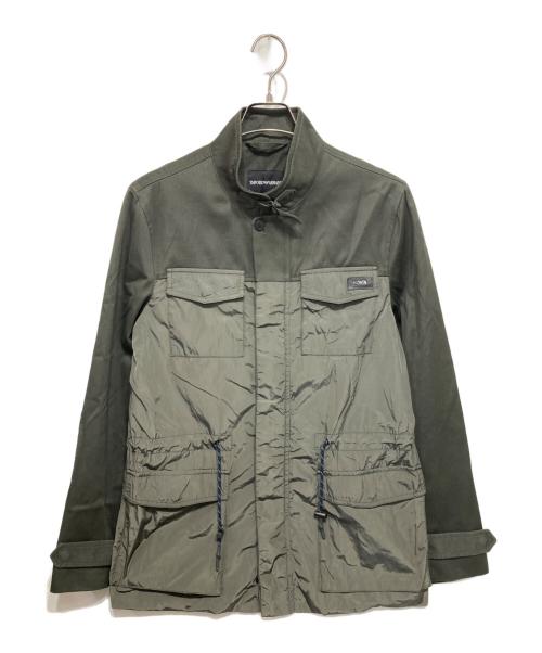 EMPORIO ARMANI（エンポリオ アルマーニ）EMPORIO ARMANI (エンポリオ アルマーニ) 4ポケットナイロンハンティングジャケット オリーブ サイズ:48の古着・服飾アイテム