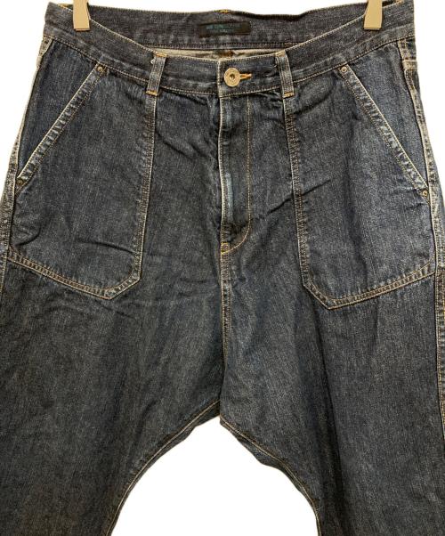 YOHJI YAMAMOTO（ヨウジヤマモト）YOHJI YAMAMOTO (ヨウジヤマモト) サルエルデニムパンツ インディゴ サイズ:３の古着・服飾アイテム