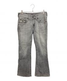 TRUE RELIGION（トゥルー レリジョン）の古着「フレアデニムパンツ」｜ブラック