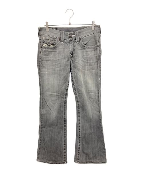 TRUE RELIGION（トゥルー レリジョン）TRUE RELIGION (トゥルー レリジョン) フレアデニムパンツ ブラック サイズ:31の古着・服飾アイテム