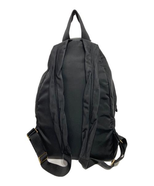 ANYA HINDMARCH（アニヤ・ハインドマーチ）ANYA HINDMARCH (アニヤ・ハインドマーチ) スマイリーリュックサック ブラックの古着・服飾アイテム