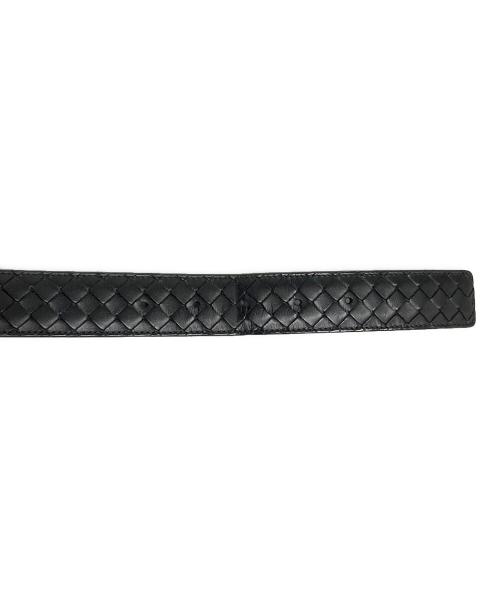 BOTTEGA VENETA（ボッテガベネタ）BOTTEGA VENETA (ボッテガベネタ) イントレチャートレザーベルト ブラック サイズ:90㎝ 36INの古着・服飾アイテム