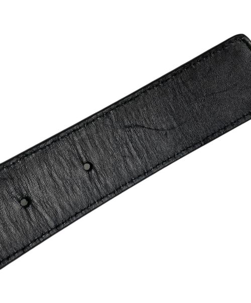 BOTTEGA VENETA（ボッテガベネタ）BOTTEGA VENETA (ボッテガベネタ) イントレチャートレザーベルト ブラック サイズ:90㎝ 36INの古着・服飾アイテム