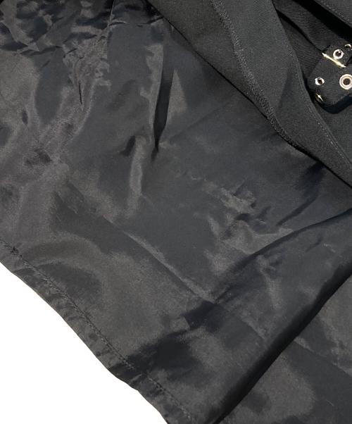 noir kei ninomiya（ノワール ケイ ニノミヤ）noir kei ninomiya (ノワール ケイ ニノミヤ) ウールオックス切替スカート ブラック サイズ:XSの古着・服飾アイテム