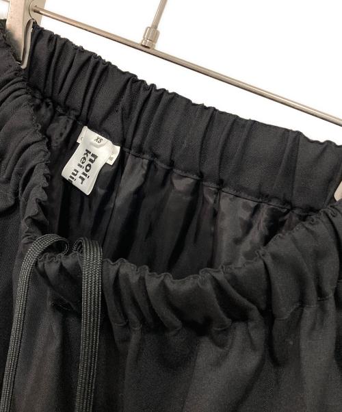 noir kei ninomiya（ノワール ケイ ニノミヤ）noir kei ninomiya (ノワール ケイ ニノミヤ) ウールオックス切替スカート ブラック サイズ:XSの古着・服飾アイテム