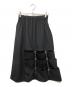 noir kei ninomiya（ノワール ケイ ニノミヤ）の古着「ウールオックス切替スカート」｜ブラック